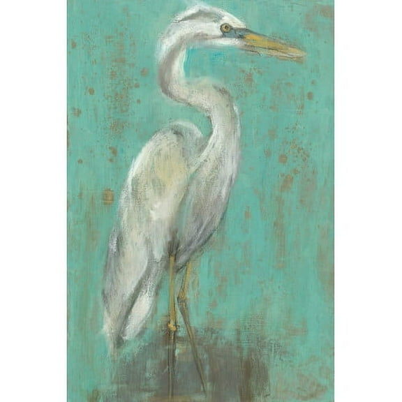 "Seaspray Heron I" Painting Print on Wrapped Canvas