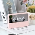thumbnail image 4 of Matsuzay Despertador digital LED Snooze Relojes con pilas Espejo de la sala de estar Type3 NO3, 4 of 6