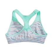 Maidenform Little & Big Girl's Padded Racerback Sports Bra Blue Size Medium