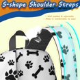 thumbnail image 5 of Dog Paw Print and Bone White Pattern 17" School Backpacks for Teens,Waterproof Oxford Fabric,S-Shape Padded Straps for School,Travel,Hiking,Camping, 5 of 6