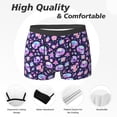 thumbnail image 2 of Men's Boxer Briefs, crystal Skull flower cool Soft Comfy Mens Underwear Boxer Briefs Breathable With Widen Waist, 2 of 7