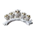 thumbnail image 2 of Estatuilla de búho , escultura de Animal, adorno de colección, estatua de resina, decoración de escritorio para mesa, oficina, estantería, decor 29x9x14cm, 2 of 8