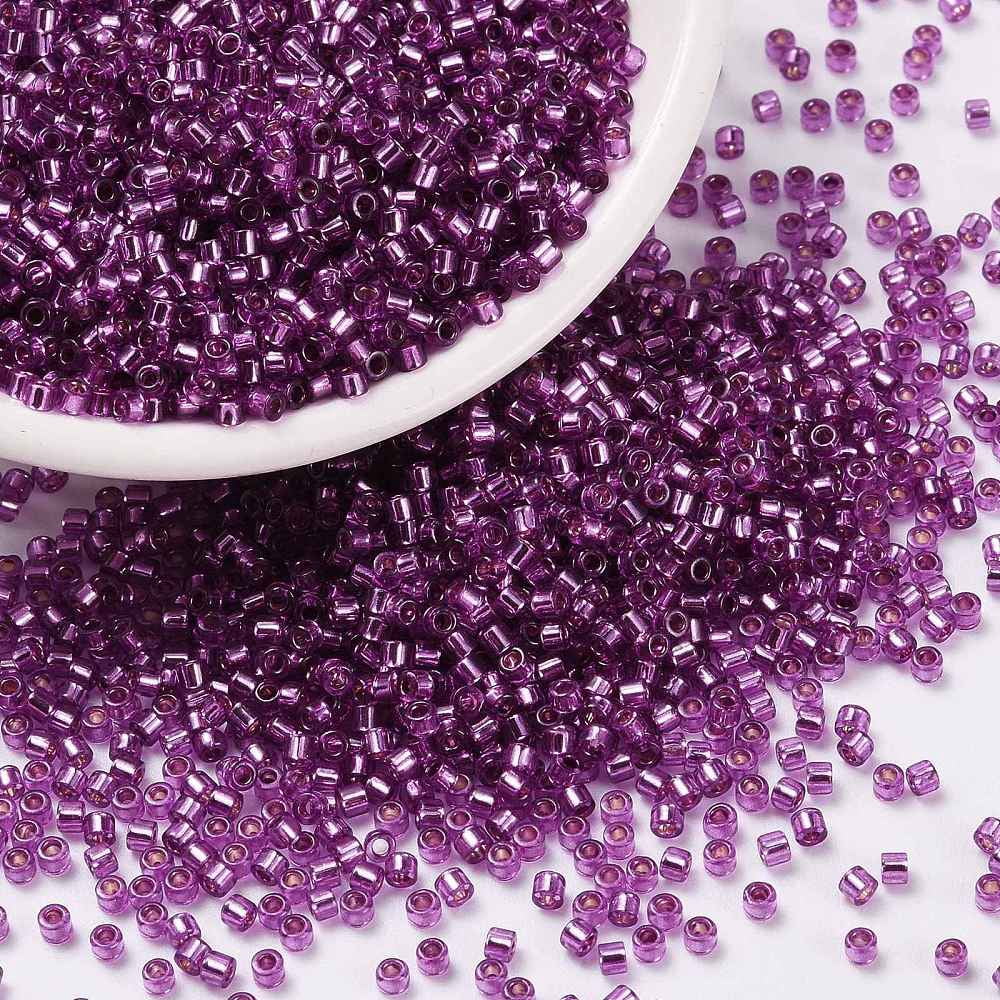 50g Round 6/0 Silver Lined Round Hole Glass Loose Beads 4mm - Beading DIY Findings, Unbranded