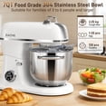 thumbnail image 6 of 7QT Stand Mixer Aluminum Die Casting,650W 11 Speed Tilt-Head Kitchen Electric Stand Mixer, Household Food Mixer with Stainless Steel Bowl, Dough Hook, Whisk and Beater,Food Mixer for Baking, Cake, 6 of 10
