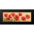 thumbnail image 2 of Levashov, Igor 18x9 Black Modern Framed Museum Art Print Titled - Poppies Grace I, 2 of 5