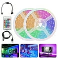 thumbnail image 1 of RGB LED Strip Lights, 32.8ft/65.6ft LED Light Strip SMD 2835 LED Tape Lights, Flexible Color Changing LED Strip Lights with Remote Controller for Home, Bedroom, Kitchen,Party, 1 of 14