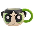 thumbnail image 2 of Taza Grande de Cerámica, Diseño Esculpido en 3D, Chicas Super Poderosas, Modelo Bellota, Capacidad 591 mililitros, 2 of 4