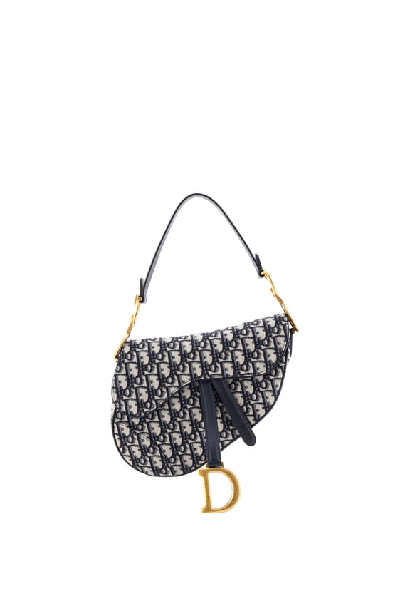 Pre-Owned Saddle Handbag Oblique Canvas Medium By Rebag