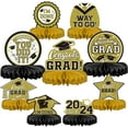 thumbnail image 2 of Reliable 9Pc - 2026 Graduation Hat Honeycomb Decoration Desktop Decoration Paper Fan Honeycomb Ball Graduation Party Decorative Object Three-Dimensional Wooden Table Graduation, 2 of 7