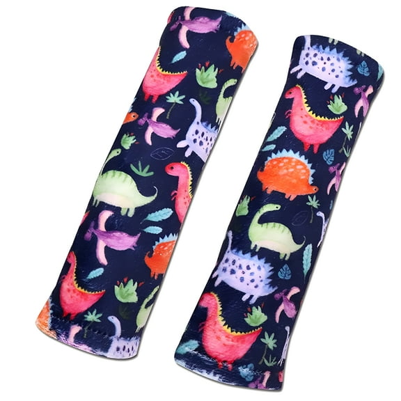 MELIVO Pram Car Seat Strap Cover Strap Shoulder Pads Cover Car Seat Belt Cushion Neck Protectors for Pushchair