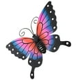thumbnail image 6 of IDEANATEGRATE Appearance Iron Simulated Butterflies Wall Hanging for Room Beautification 1Piece 11x8.3x0.8in, 6 of 8