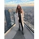 thumbnail image 5 of Gabardina Pea Coat Flygo para mujer con doble botonadura, color avena, 5 of 7