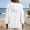 thumbnail image 4 of NominalSnug Zip up Hoodies for Women Long Sleeve Top Hooded Sweatshirts Loose Fit Jackets with Pocket, 4 of 7