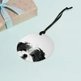 thumbnail image 3 of WIRESTER 2.75 inch Double-Sided Metal Aluminum Christmas Ornament, Festive Tree Decor for Mom, Dad & Loved One - Animal Black White Shih Tzu Dog, 3 of 6