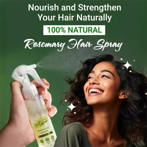 Perfume Agua De Romero | Spray para el cabello para un mayor crecimiento | Hair Growth Expert100 Ml Paquete De 1, Transparente 100ml