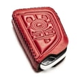 thumbnail image 3 of Vitodeco Genuine Leather Smart Key Fob Case with Leather Key Strap Compatible for Chevrolet Corvette (2020 - 2026 Models) - 6-Button, Red, 3 of 6