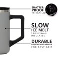 thumbnail image 4 of Elemental Summit Insulated Coffee Mug with Lid & Handle, Lightweight Camp Mug, Triple Wall Stainless Steel Vacuum Insulated Mug, Hot and Cold Thermal Coffee Tumbler, 16oz - Graphite, 4 of 8