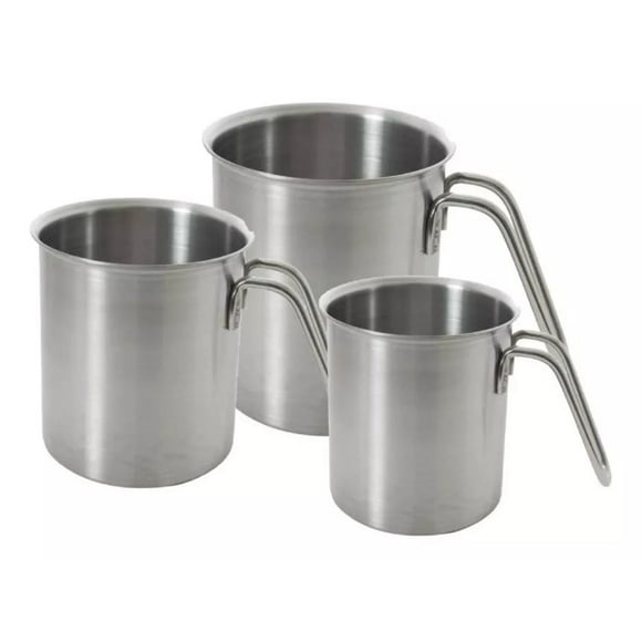 Moven Juego De Pocillos De Acero Inoxidable 2, 1.5 Y 1 Litro