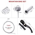 thumbnail image 2 of 2 Pairs Bike Brakes Set Universal Bike Brakes Mountain Bike Replacement for Most Bicycle and 2 Pieces Mountain Bike Brake Cables Bike Gear Shift Cable Wire, End Caps, End Ferrules, 2 of 7