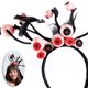 thumbnail image 4 of 2 diademas de Halloween con lentejuelas y diseño de murciélago, diadema para disfraz de cosplay, tocado para adultos y niños, accesorios para escenario, tocados, 4 of 5