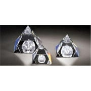 52-45 1.88 L x 1.69 H in. Crystal Pyramid - King Tut Egyptian Figurines