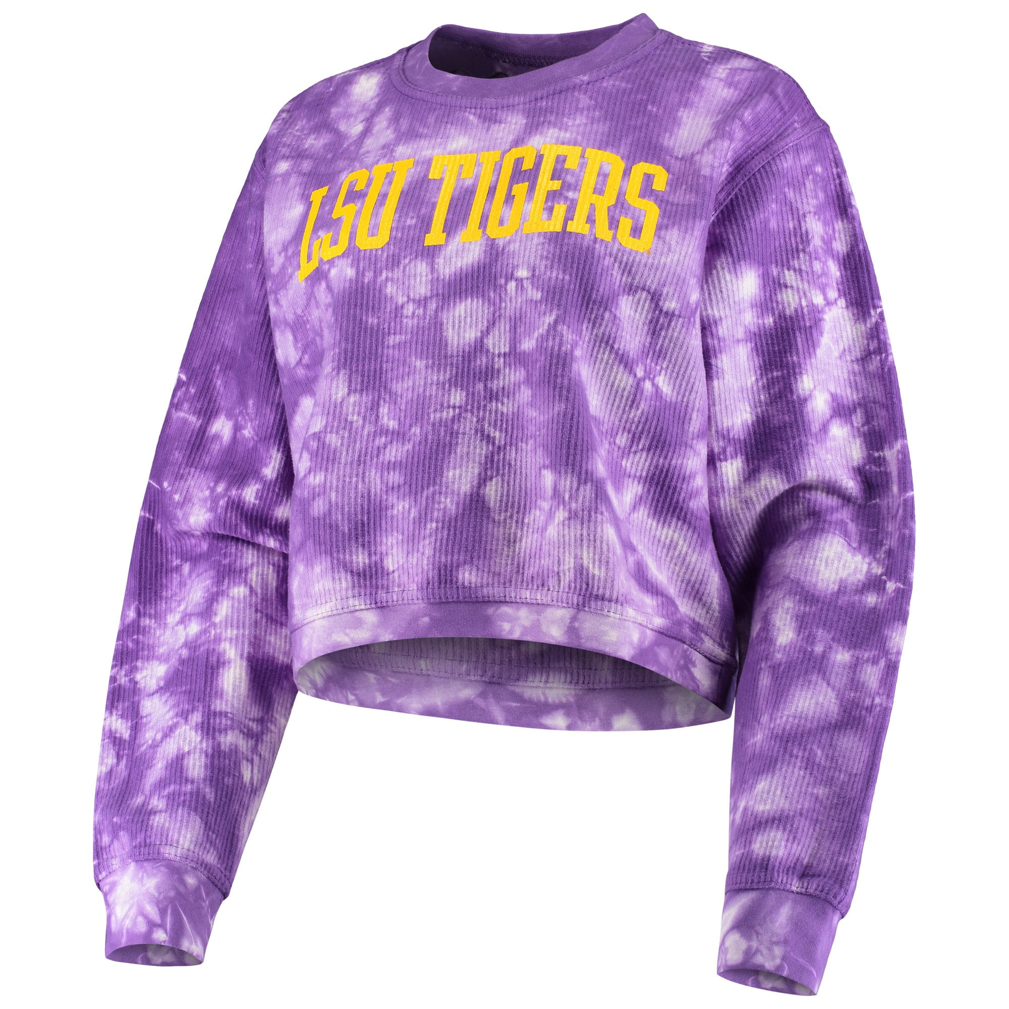 Women's Pressbox Purple LSU Tigers Campus Tie-Dye Comfy Cord Pullover  Sweatshirt