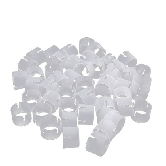 COSMOBETTY Balloon Arch Attachment Clips Ring Buckle 20Pcs 1.4x1.4x0.8in White