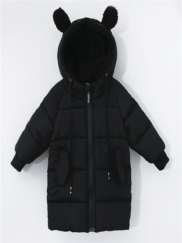 Toddler Kids Baby Girl Boy Winter Thick Warm Hooded Cloak Outwear Coat Jacket