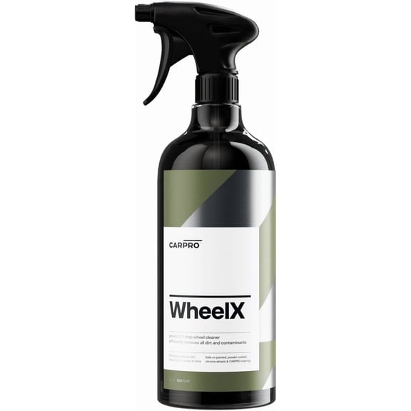 CARRO WheelX Wheel & Tire Cleaner Spray for Car Detailing - Professional 1-Step Formula, Safe on Chrome & Powder Coated Wheels, Rims, Calipers - Removes Dirt, Brake Dust, Grease - 1 Liter (34 fl oz)