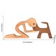 thumbnail image 4 of Adorno de madera de familia de perros: tallado a mano, duradero y decorativo, para el hogar y la oficina, 4 of 5