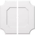 thumbnail image 2 of Ekena Millwork CMP28LE2-01000 28 Po OD x 1 Po ID Carré Locke Architecture Grade Médaillon de Plafond Contemporain PVC - 2 Pièces, 2 of 3