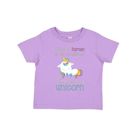 

Inktastic Time to be a unicorn Girls Toddler T-Shirt