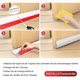 thumbnail image 4 of 2er-Pack Tr-Zugluftstopper, Trfeger fr Auen- und Innentren, Trbodendichtung, Staub- und Lrmisolierung, Wetterschutz-Zugschutz-Isolator, 1-4/5" B x 37, 4 of 5