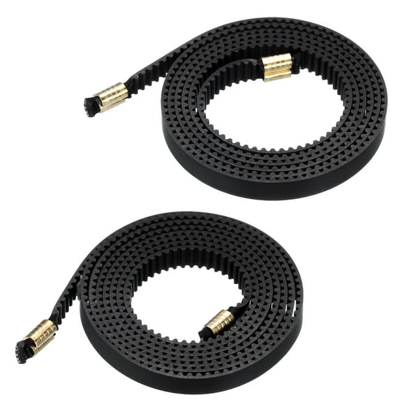 2 pcs Open Timing Belt Length 925 MM and 950 MM, Open 2GT Rubber Timing, Width 6mm with Copper Buckle