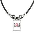 thumbnail image 1 of Bull Eye Miss Target Aim Art Deco Fashion Necklace Jewelry Torque Leather Rope Pendant, 1 of 3