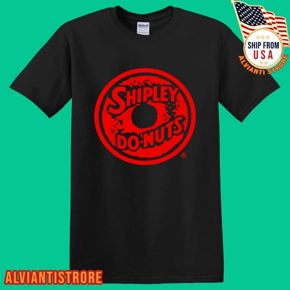 Shipley Donuts Sugar Land Texas Restaurant Men's Black T-Shirt Size S - 5XL