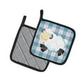 thumbnail image 2 of Sheep on Blue Gingham Pair of Pot Holders, 2 of 2