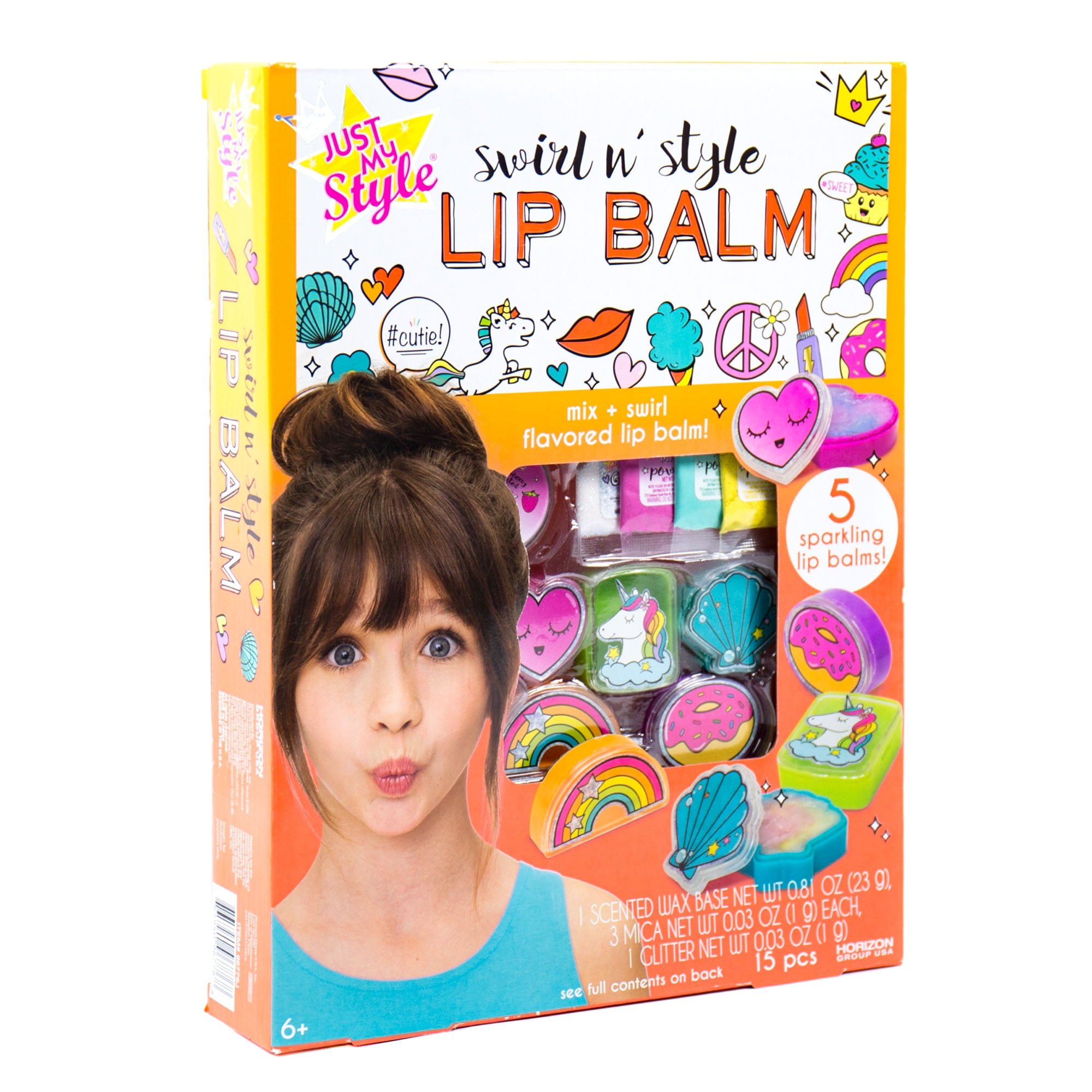 Lip Gloss Kit Make Your Own Lip Balm Fun Girls Makeup Set STEM Science Craft Toy 