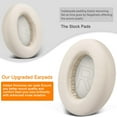 thumbnail image 5 of SOULWIT Ear Pads Cushions Replacement for Anker Soundcore Life 2 (Not fit Life 2 Neo)/Q20/Q20+/Q20I/Q20BT Headphones, Ear Pads with Softer Protein Leather, Noise Isolation Foam - White, 5 of 5