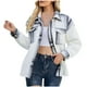 thumbnail image 2 of Puntoco moda mujer invierno cuadros estampado manga larga botones patchword abrigo blusa Puntoco Puntoco-2382, 2 of 7