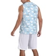 thumbnail image 2 of Naloa Cute Goose On A Blue Sky Basketball Jersey Reversible Men's Mesh Athletic Sports Shirts Training Practice S-4XLX-Large, 2 of 6