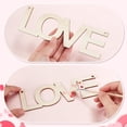 thumbnail image 3 of 20Pcs Wooden Love Letter Ornaments Letter Hanging Sign Unfinished Wooden Words Cutouts Wooden Embellishments Slices Ornaments Wood Pendants for Craft Home Party Valentine's Day Decoration PapayaWhip, 3 of 6