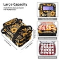 thumbnail image 3 of Sunflower Double Layered Insulated Refrigerated Lunch Bag with Two Compartments and Large Capacity - Hand-Carry Meal Bag 7.1x11.4x16.1 Inches, 3 of 6