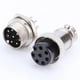 thumbnail image 1 of GX16 8-pin screw aviation plug and socket connector, 1 of 2