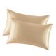 thumbnail image 2 of Funda de almohada Funda de almohada de satén de seda artificial Funda de almohada para dormir para el hogar, ZT01-91 2pcs Eigraketly HA003600-03, 2 of 7