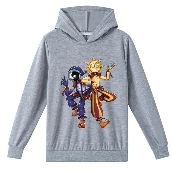 Boys Girls Sundrop and Moondrop Cotton Casual Printing Hoodies Loose Sweatshirts Graphic Spring Autumn Clothings