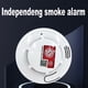 thumbnail image 3 of Detector Incendios Alarma Protección Contra Humo 1/2 Piezas Con Baterías, 3 of 9