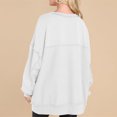 thumbnail image 5 of Womens Mock Neck Sweatshirt Oversized Sweatshirts Casual Button Up Pullover Tops Cozy Fall Winter Fashion Outfits, 5 of 5