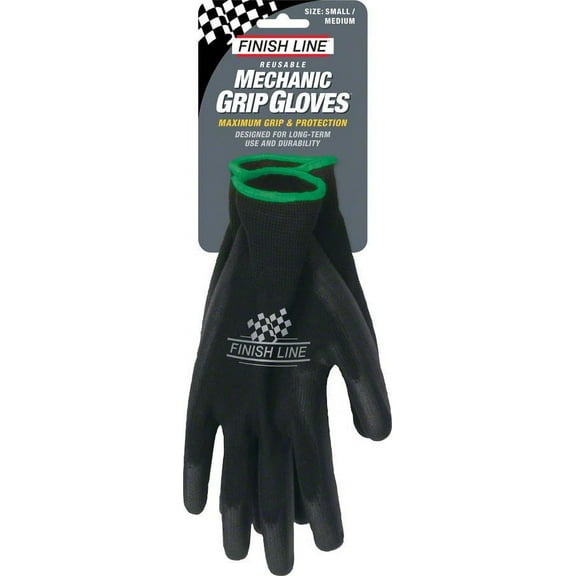 Finish Line Mechanic's Grip Gloves SM/MD With Polyurethane Coating