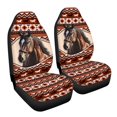 thumbnail image 7 of ZIATUBLE Aztec Ethnic Horse Front Seat Cover Set Washable Car Seat Cover Protector Auto Interior Accessories Fit for Most Car SUV 2 Packs Easy to Install Vehicle Protector Front Seats Covers, 7 of 7